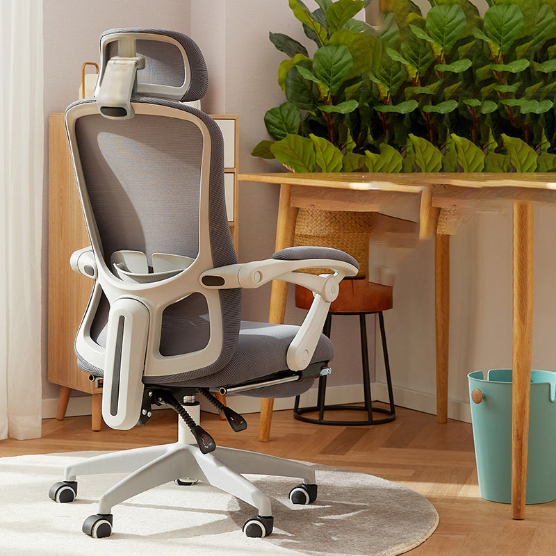 Chaise de bureau moderne Mécanisme d'inclinaison sans chaise de bureau ergonomique pénible avec roues