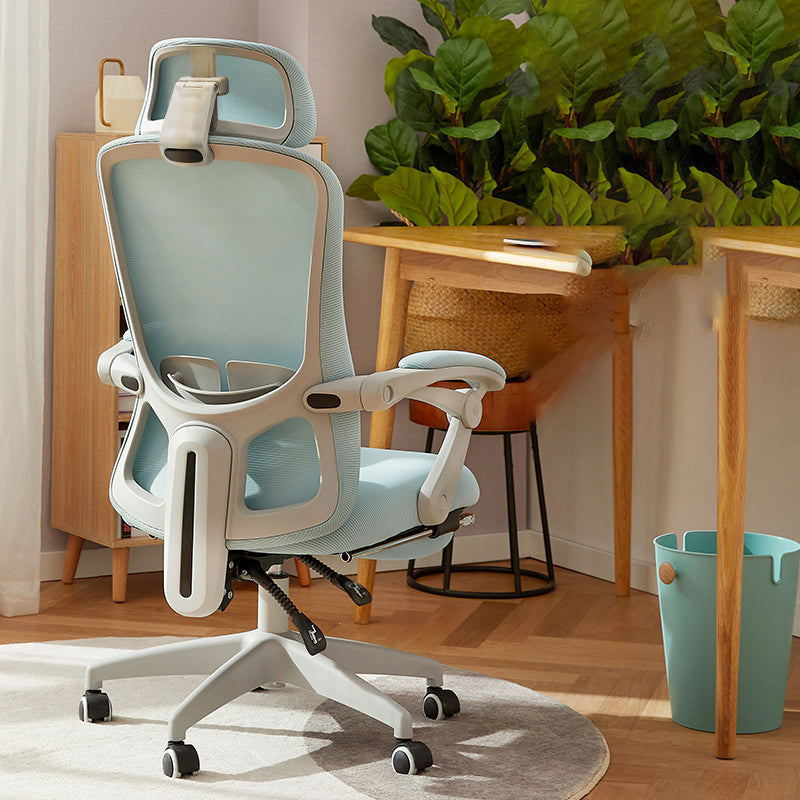 Chaise de bureau moderne Mécanisme d'inclinaison sans chaise de bureau ergonomique pénible avec roues