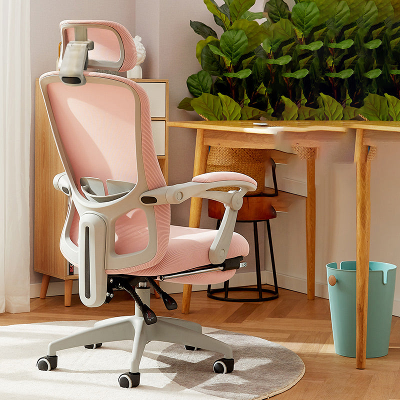 Chaise de bureau moderne Mécanisme d'inclinaison sans chaise de bureau ergonomique pénible avec roues