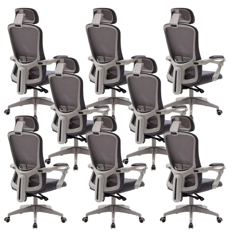 Chaise de bureau moderne Mécanisme d'inclinaison sans chaise de bureau ergonomique pénible avec roues