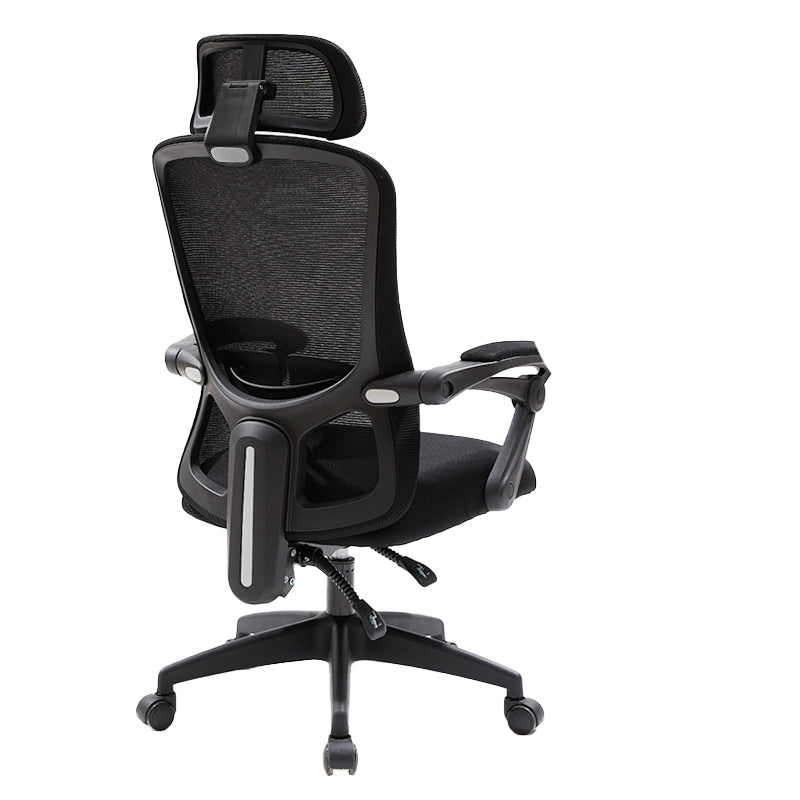 Chaise de bureau moderne Mécanisme d'inclinaison sans chaise de bureau ergonomique pénible avec roues