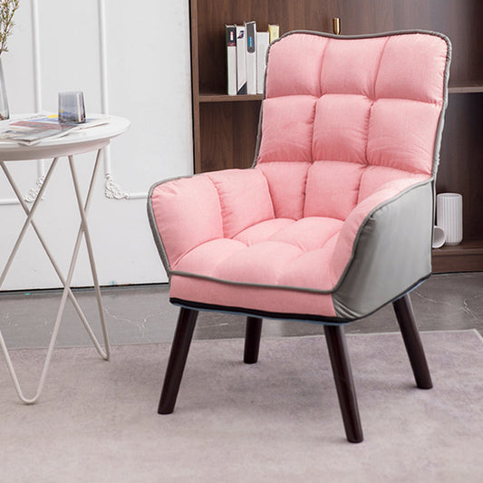 Armless Office Chair Modern No Distressing Ergonomic Desk Chair Pink 1 Piece Casters Not Included