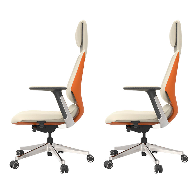 Armes fixes chaise de bureau moderne en cuir sans chaise de bureau ergonomique pénible