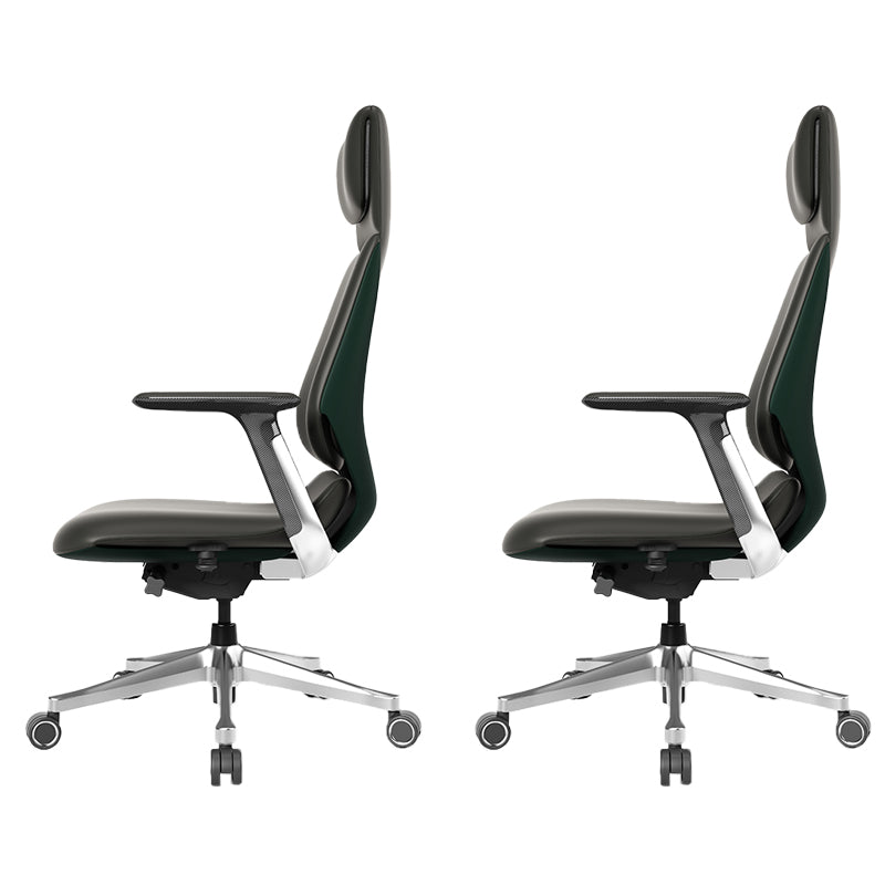 Armes fixes chaise de bureau moderne en cuir sans chaise de bureau ergonomique pénible