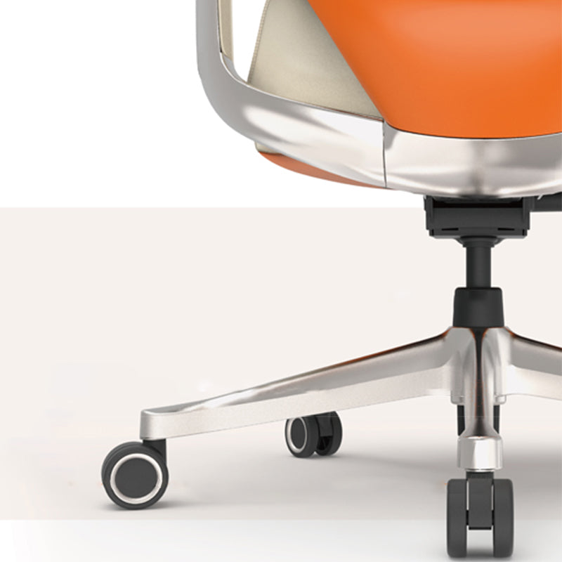 Armes fixes chaise de bureau moderne en cuir sans chaise de bureau ergonomique pénible