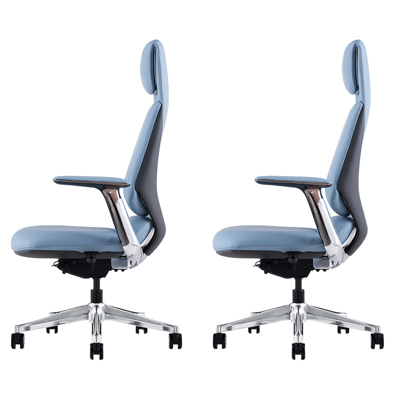 Armes fixes chaise de bureau moderne en cuir sans chaise de bureau ergonomique pénible