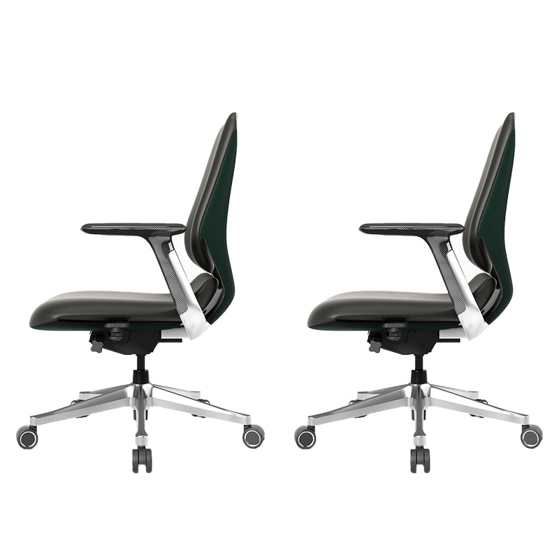 Armes fixes chaise de bureau moderne en cuir sans chaise de bureau ergonomique pénible