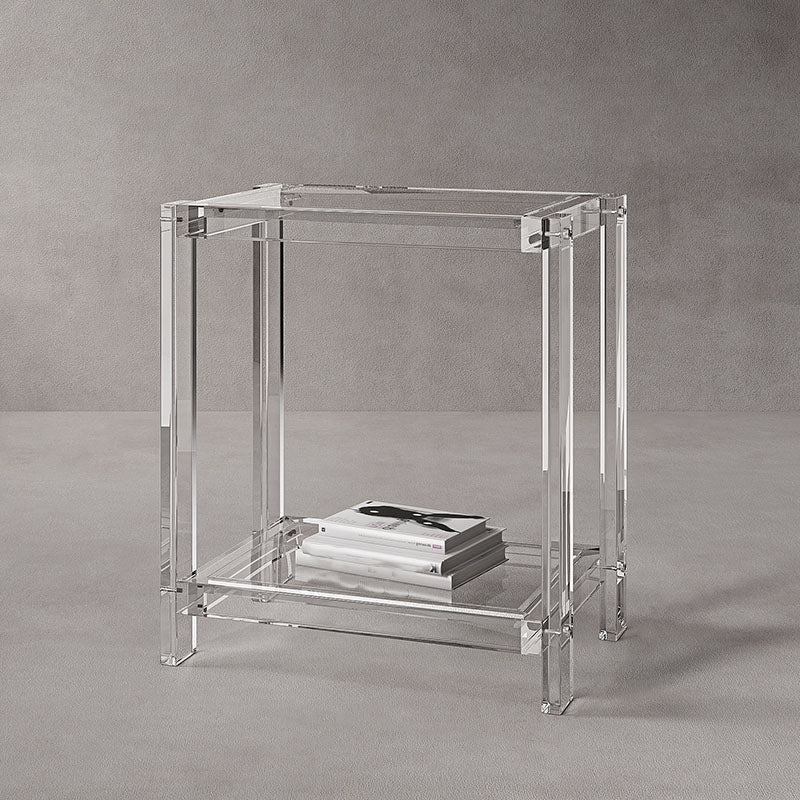 Libreria di libreria standard aperta contemporanea con scaffali