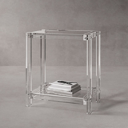 Libreria di libreria standard aperta contemporanea con scaffali