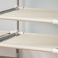 Free Standing Metal Coat Rack Contemporary Coat Hanger with Storage Shelves
