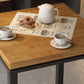 Industrial Indoor Bar Dining Table Square Metal and Wood Bar Table Clearhalo 'Bar Furniture' 'Bar Tables' 'bar_tables' 'furn' 'furn_bar_tables' 'Furniture' 'Kitchen & Dining Furniture' 7233361