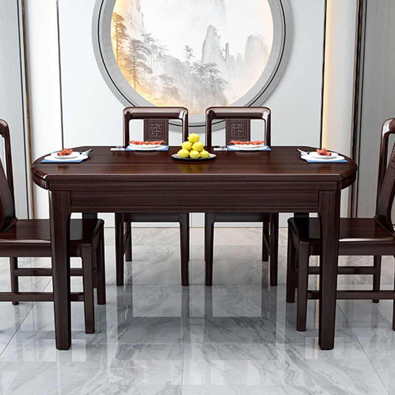Moderne opvouwbare eettafel voor thuis, massief houten dinettetafel