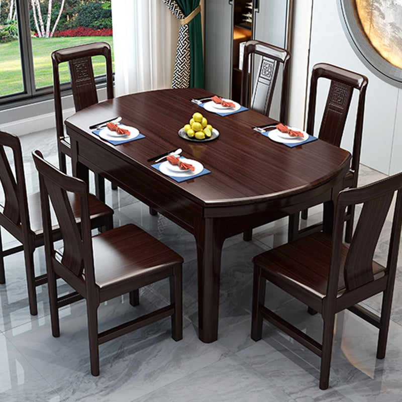 Moderne opvouwbare eettafel voor thuis, massief houten dinettetafel