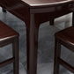 Moderne opvouwbare eettafel voor thuis, massief houten dinettetafel