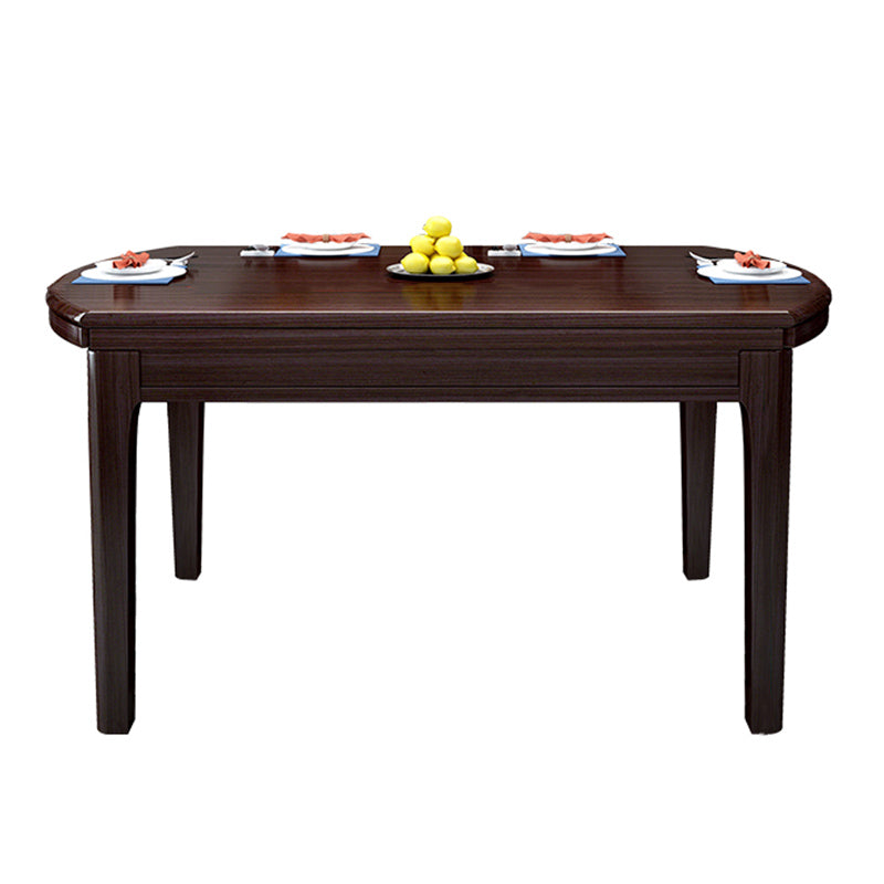 Moderne opvouwbare eettafel voor thuis, massief houten dinettetafel