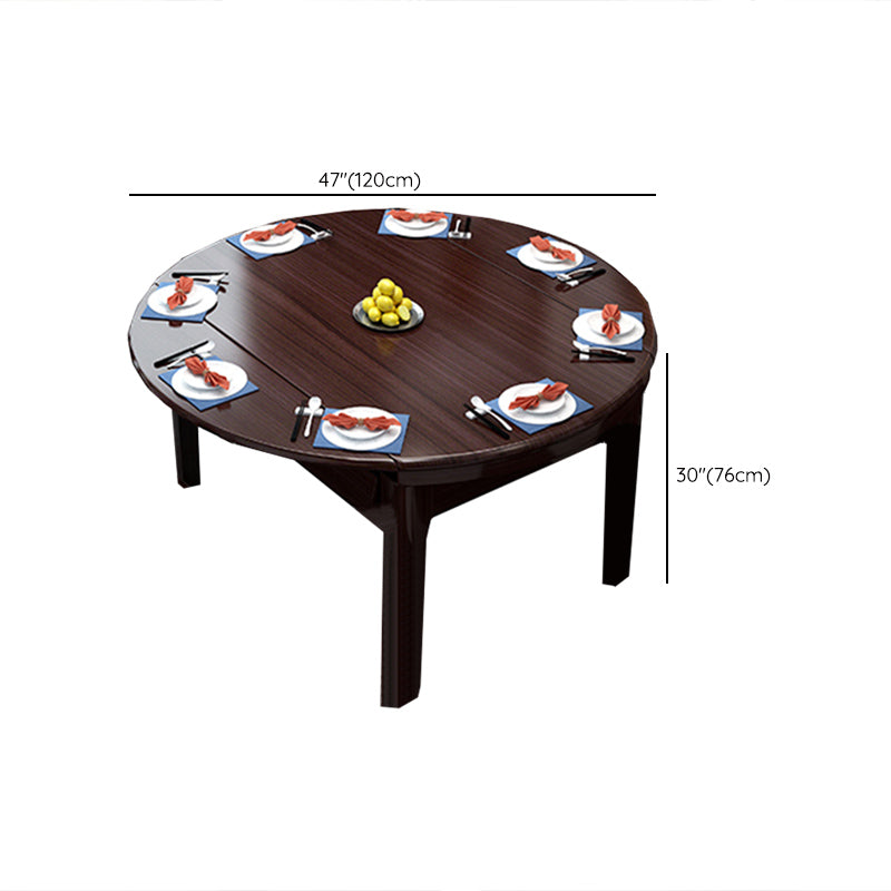 Moderne opvouwbare eettafel voor thuis, massief houten dinettetafel