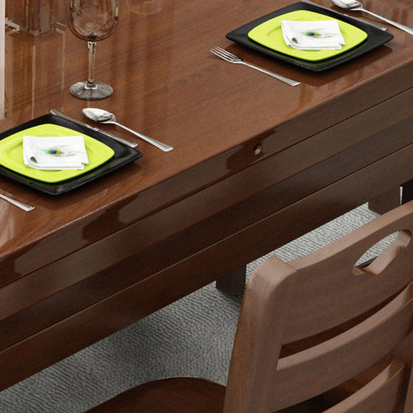 Dining Room Dinner Table 4 Legs Rubberwood Round Dining Table Clearhalo 'Dining Tables & Seating' 'Dining Tables' 'dining_table' 'furn' 'furn_dining_table' 'Furniture' 'Kitchen & Dining Furniture' 7233460