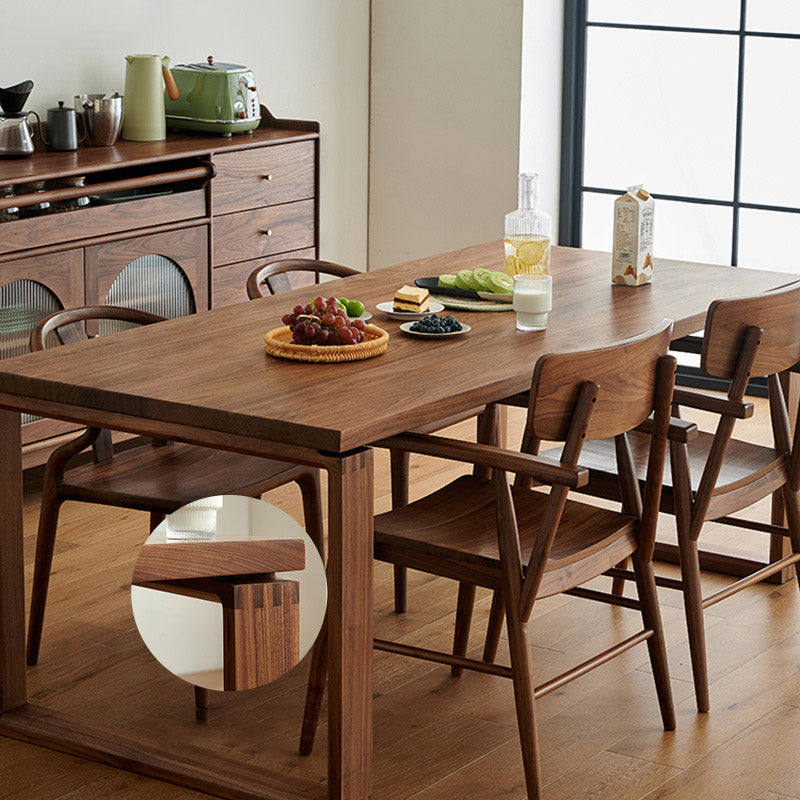 Dining Room Rectangle Dinner Table Traditional Solid Wood Dining Table Clearhalo 'Dining Tables & Seating' 'Dining Tables' 'dining_table' 'furn' 'furn_dining_table' 'Furniture' 'Kitchen & Dining Furniture' 7233515