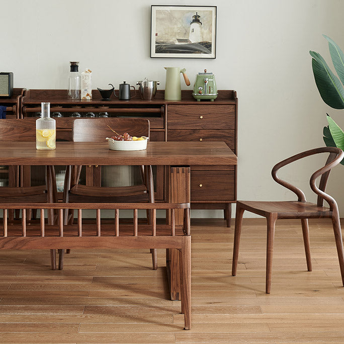 Dining Room Rectangle Dinner Table Traditional Solid Wood Dining Table Clearhalo 'Dining Tables & Seating' 'Dining Tables' 'dining_table' 'furn' 'furn_dining_table' 'Furniture' 'Kitchen & Dining Furniture' 7233519