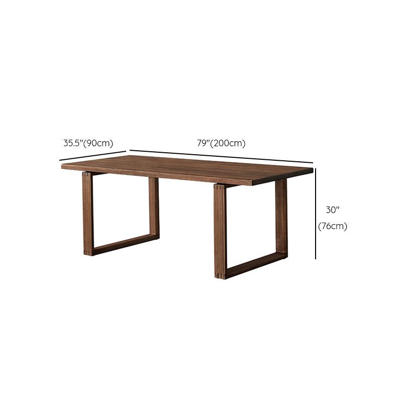 Dining Room Rectangle Dinner Table Traditional Solid Wood Dining Table Clearhalo 'Dining Tables & Seating' 'Dining Tables' 'dining_table' 'furn' 'furn_dining_table' 'Furniture' 'Kitchen & Dining Furniture' 7233526