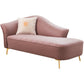 Contemporary Flared Arms Accent Chair One Armed Faux Leather Chaise Clearhalo 'Chairs & Seating' 'Chaise Lounge' 'chaise_lounge' 'furn' 'furn_chaise_lounge' 'Furniture' 'Living Room Furniture' 7235081