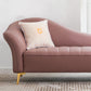 Contemporary Flared Arms Accent Chair One Armed Faux Leather Chaise Clearhalo 'Chairs & Seating' 'Chaise Lounge' 'chaise_lounge' 'furn' 'furn_chaise_lounge' 'Furniture' 'Living Room Furniture' 7235082