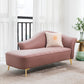 Contemporary Flared Arms Accent Chair One Armed Faux Leather Chaise Clearhalo 'Chairs & Seating' 'Chaise Lounge' 'chaise_lounge' 'furn' 'furn_chaise_lounge' 'Furniture' 'Living Room Furniture' 7235086