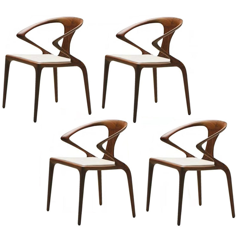 Brown Solid Wood Contemporary Dining Table Set 1/4/5/7 Pcs Dinette Set for Home 4 Light Brown Chairs Clearhalo 'Dining Room Sets' 'Dining Tables & Seating' 'dining_room_set' 'furn' 'furn_dining_room_set' 'Furniture' 'Kitchen & Dining Furniture' 7235689