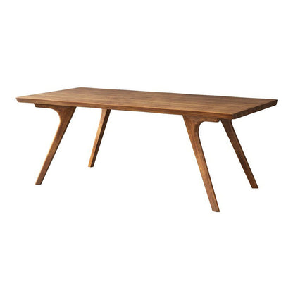 Brown Solid Wood Contemporary Dining Table Set 1/4/5/7 Pcs Dinette Set for Home Brown 94.5"L x 35.4"W Clearhalo 'Dining Room Sets' 'Dining Tables & Seating' 'dining_room_set' 'furn' 'furn_dining_room_set' 'Furniture' 'Kitchen & Dining Furniture' 7235694