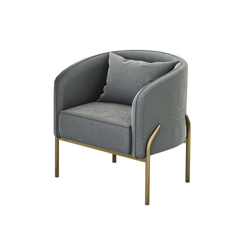 Glam Style Dinette Set 1/2/4/5 Pcs Round Stone Dinette Table with Dining Chair 1 Grey Chair Clearhalo 'Dining Room Sets' 'Dining Tables & Seating' 'dining_room_set' 'furn' 'furn_dining_room_set' 'Furniture' 'Kitchen & Dining Furniture' 7235752