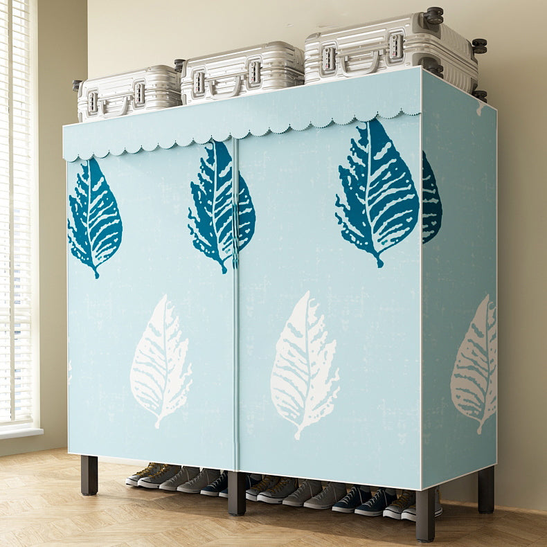 Foldable Freestanding Wardrobe Metal Frame Multifunctional Wardrobe Clearhalo 'Armoires & Wardrobes' 'armoires_wardrobes' 'Bedroom Furniture' 'furn' 'furn_armoires_wardrobes' 'Furniture' 7235790