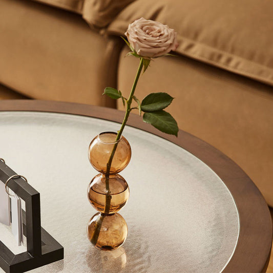 Modern Glass Top Coffee Table Solid Wood Brown Table with Storage Clearhalo 'Coffee & Accent Tables' 'Coffee Tables' 'coffee_tables' 'furn' 'furn_coffee_tables' 'Furniture' 'Living Room Furniture' 7236161