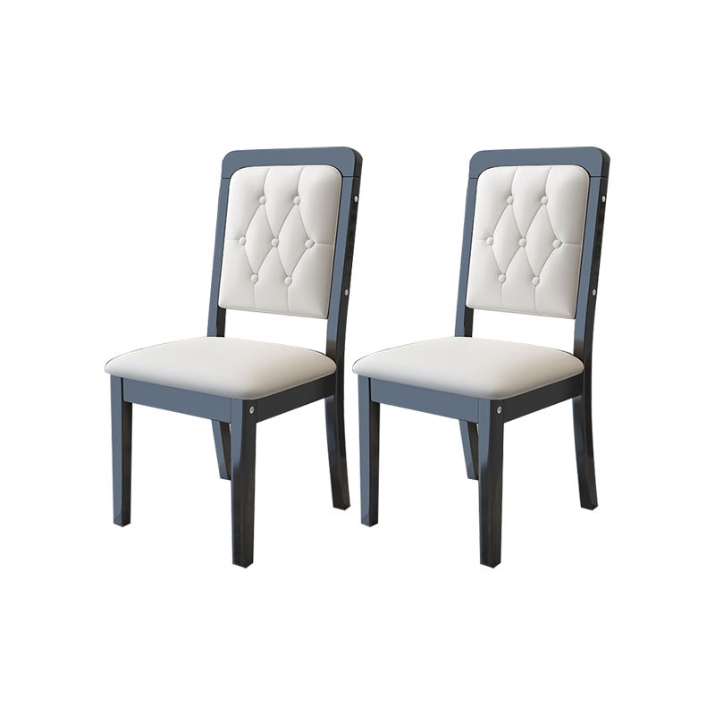 Moderne getufte eetkamerstoel Open rug zonder armloze stoel voor eetkamer