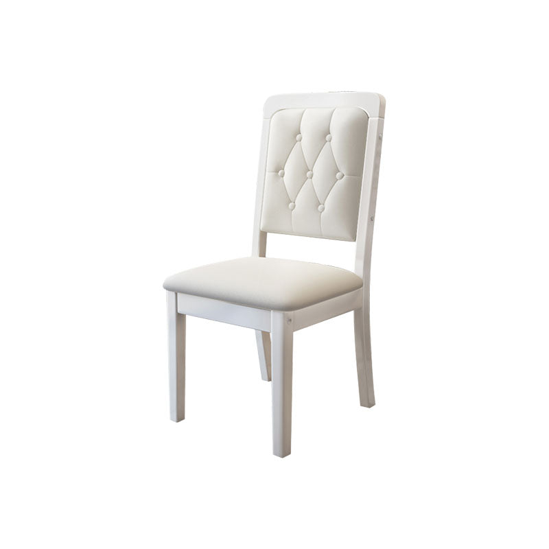 Moderne getufte eetkamerstoel Open rug zonder armloze stoel voor eetkamer