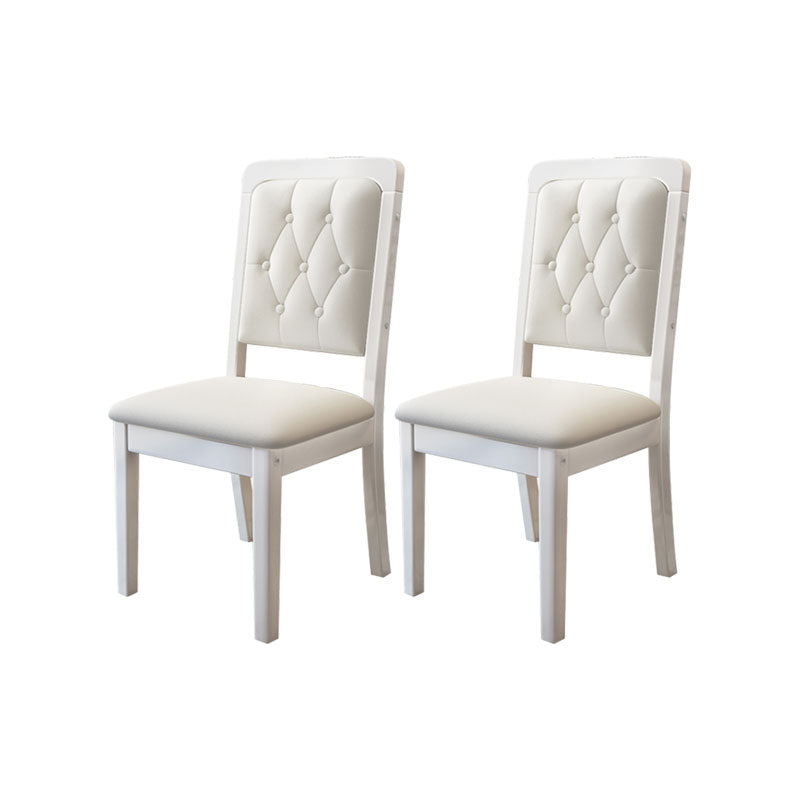 Moderne getufte eetkamerstoel Open rug zonder armloze stoel voor eetkamer