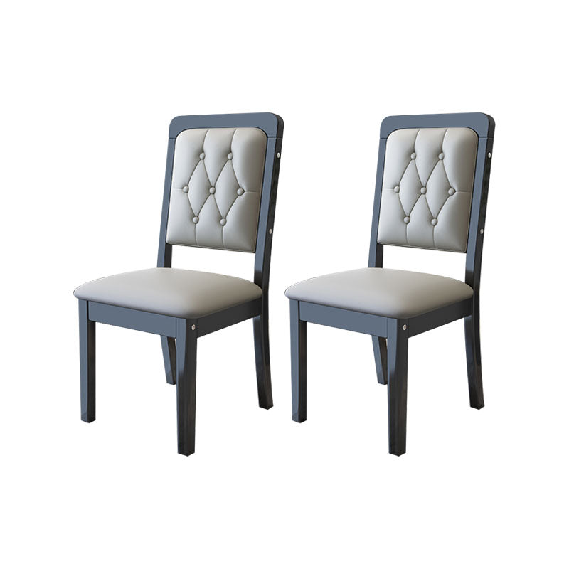 Moderne getufte eetkamerstoel Open rug zonder armloze stoel voor eetkamer