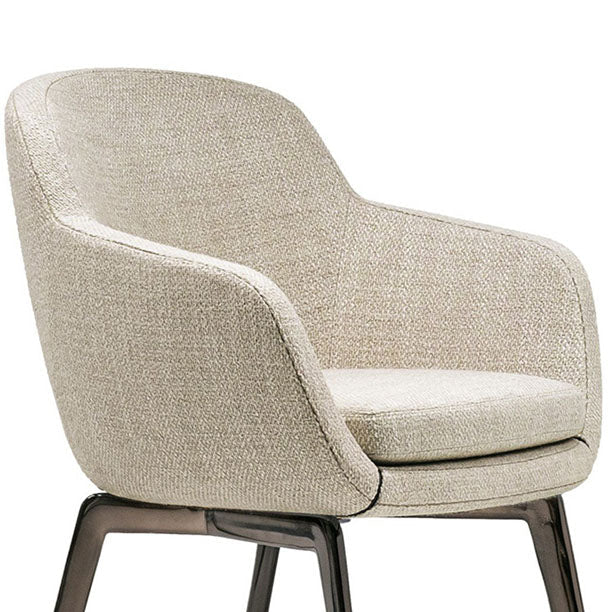 Gepolsterte Küche Essstühle Industrial Style Essstuhl mit schwarzen Beinen