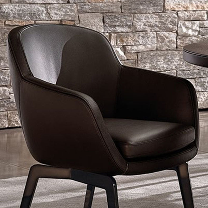 Gepolsterte Küche Essstühle Industrial Style Essstuhl mit schwarzen Beinen