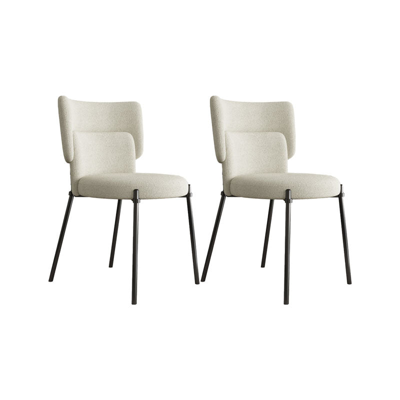 Fabric Dining Room Chairs Modern Style Parsons Armless Chair