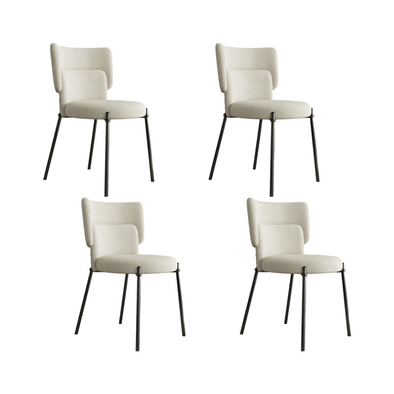 Fabric Dining Room Chairs Modern Style Parsons Armless Chair
