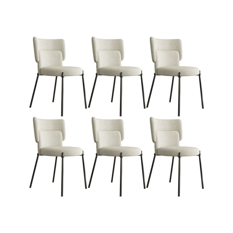 Fabric Dining Room Chairs Modern Style Parsons Armless Chair