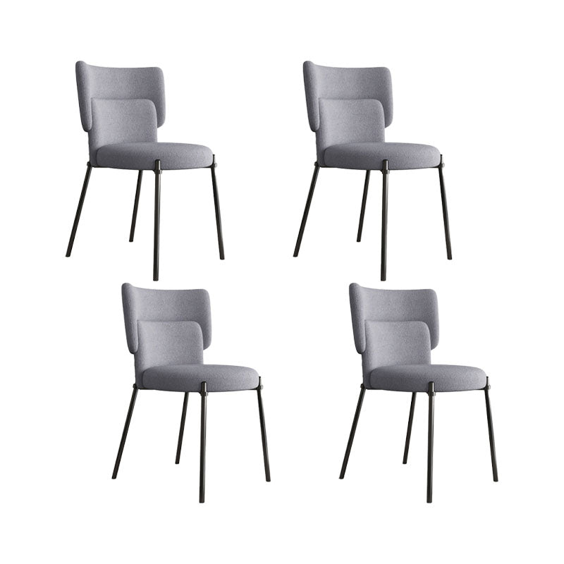 Fabric Dining Room Chairs Modern Style Parsons Armless Chair