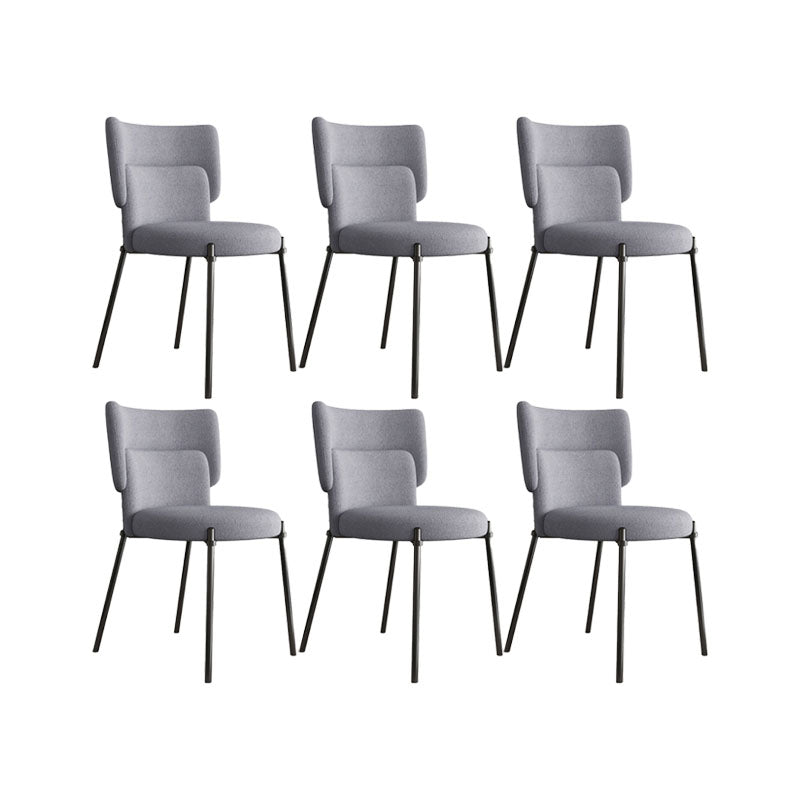 Fabric Dining Room Chairs Modern Style Parsons Armless Chair
