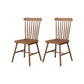 Solid Wood Dining Room Chairs Industrial Style Windsor Back Side Chair