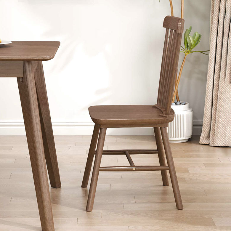 Solid Wood Dining Room Chairs Industrial Style Windsor Back Side Chair