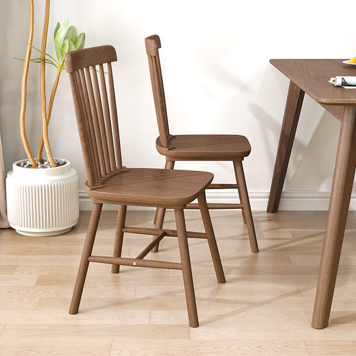 Solid Wood Dining Room Chairs Industrial Style Windsor Back Side Chair