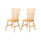 Solid Wood Dining Room Chairs Industrial Style Windsor Back Side Chair