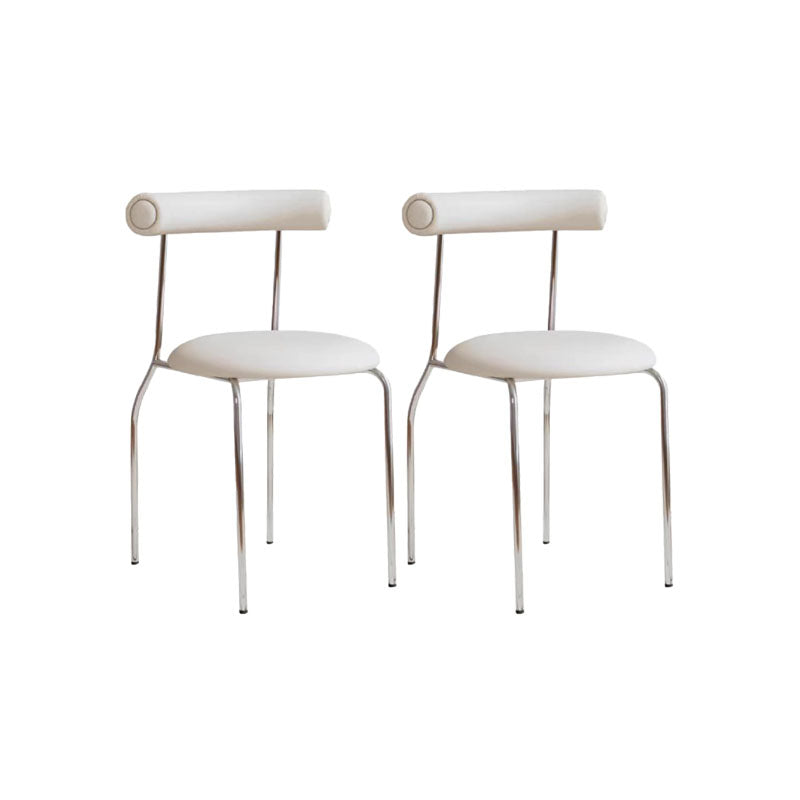 Sedia da pranzo senza braccio contemporanea casa in argento sedia da pranzo