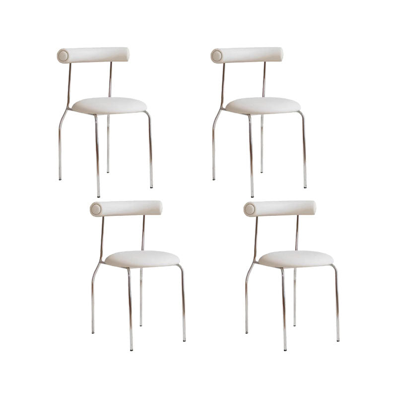 Sedia da pranzo senza braccio contemporanea casa in argento sedia da pranzo