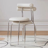 Sedia da pranzo senza braccio contemporanea casa in argento sedia da pranzo